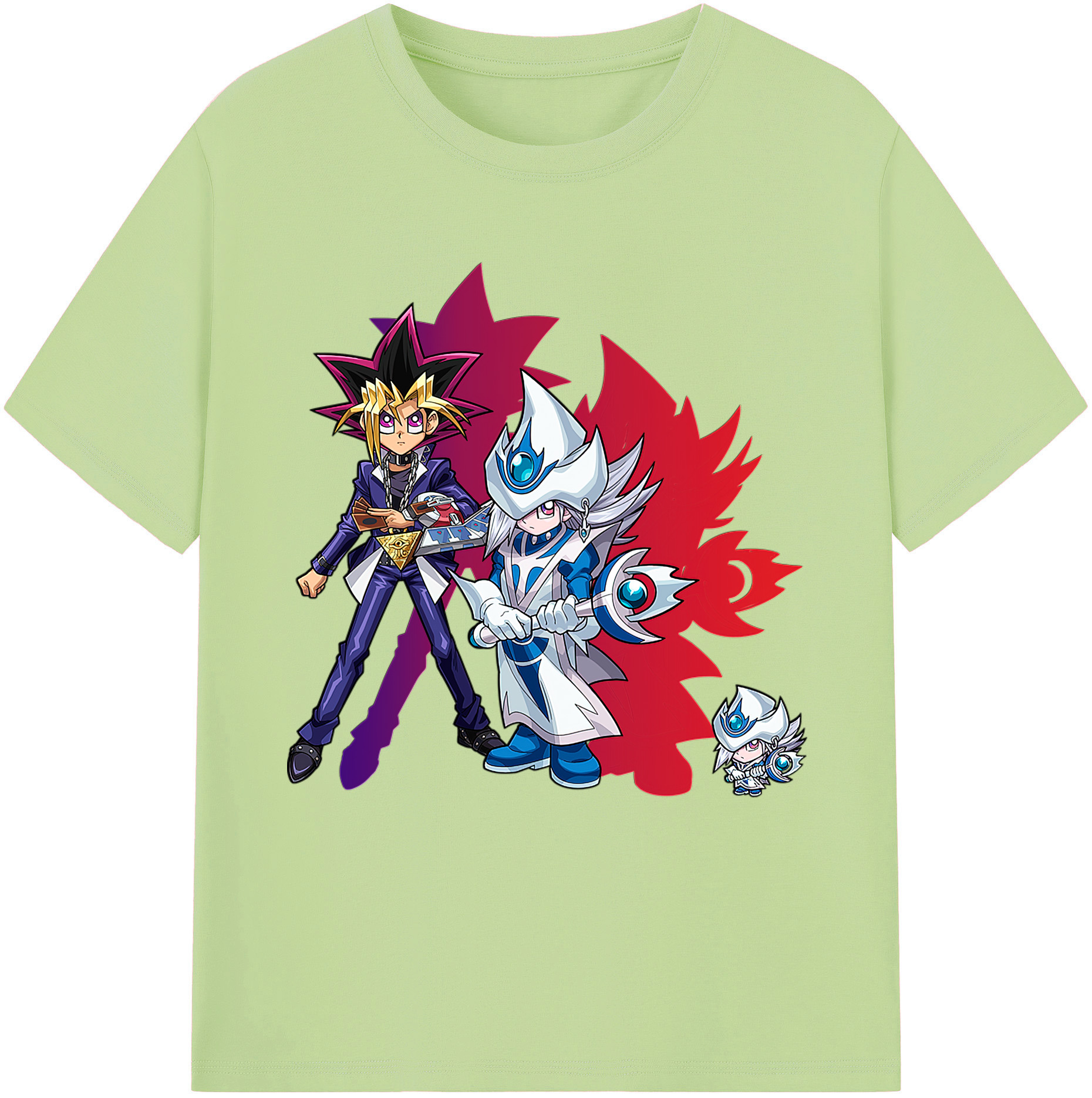 （画像用） 遊☆戯☆王 Yu-Gi-Oh! 綿100％半袖Tシャツ（フロントプリント）